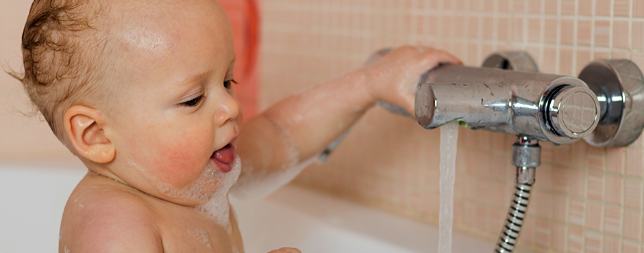 baby in bathtub