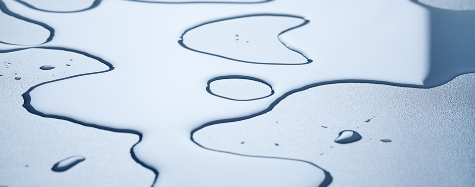 spilled water